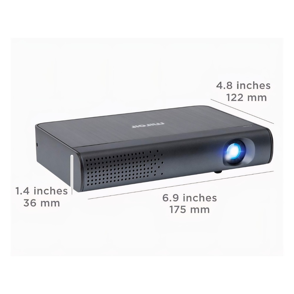Miroir HD Pro M289 Portable Battery-Powered Projector 1080p Full HD w/Fire Stick